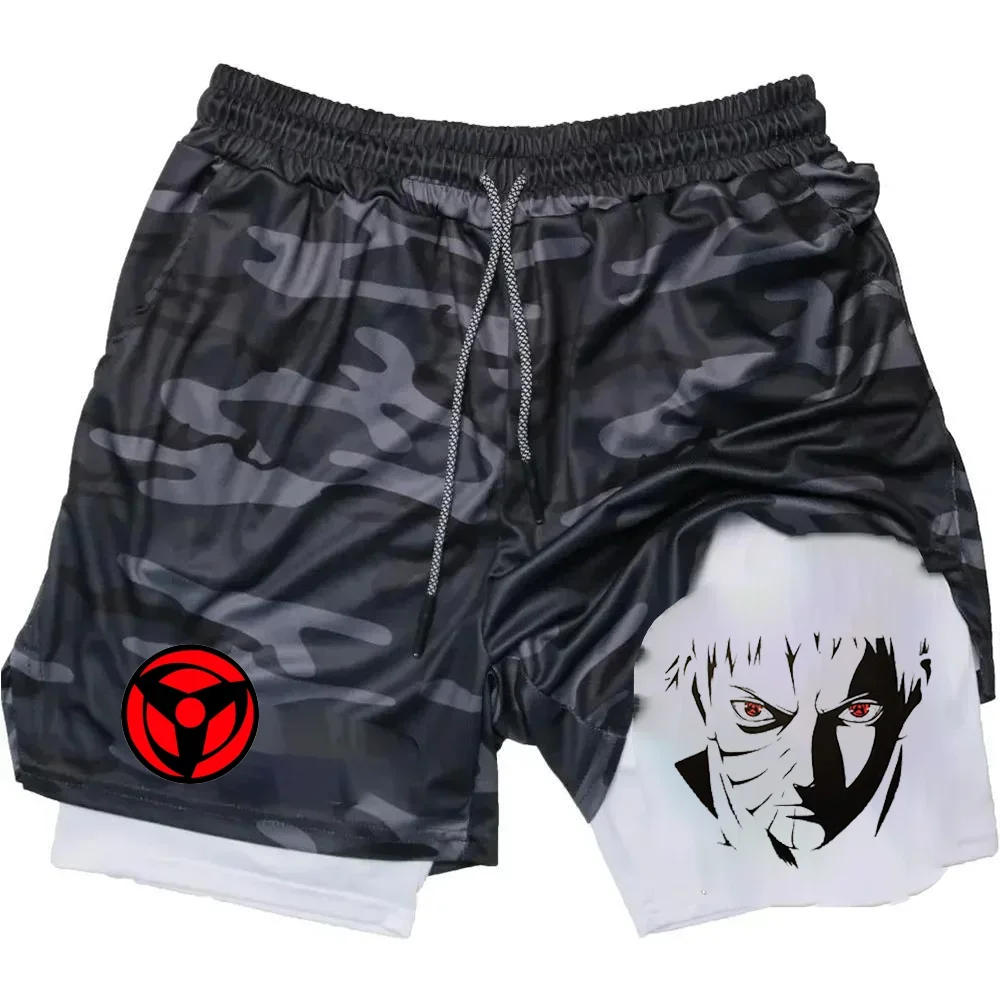 Summer Sporty Versatile Casual Anime Print Men's Shorts Everyday Casual Quick-Drying Sweatpants 5