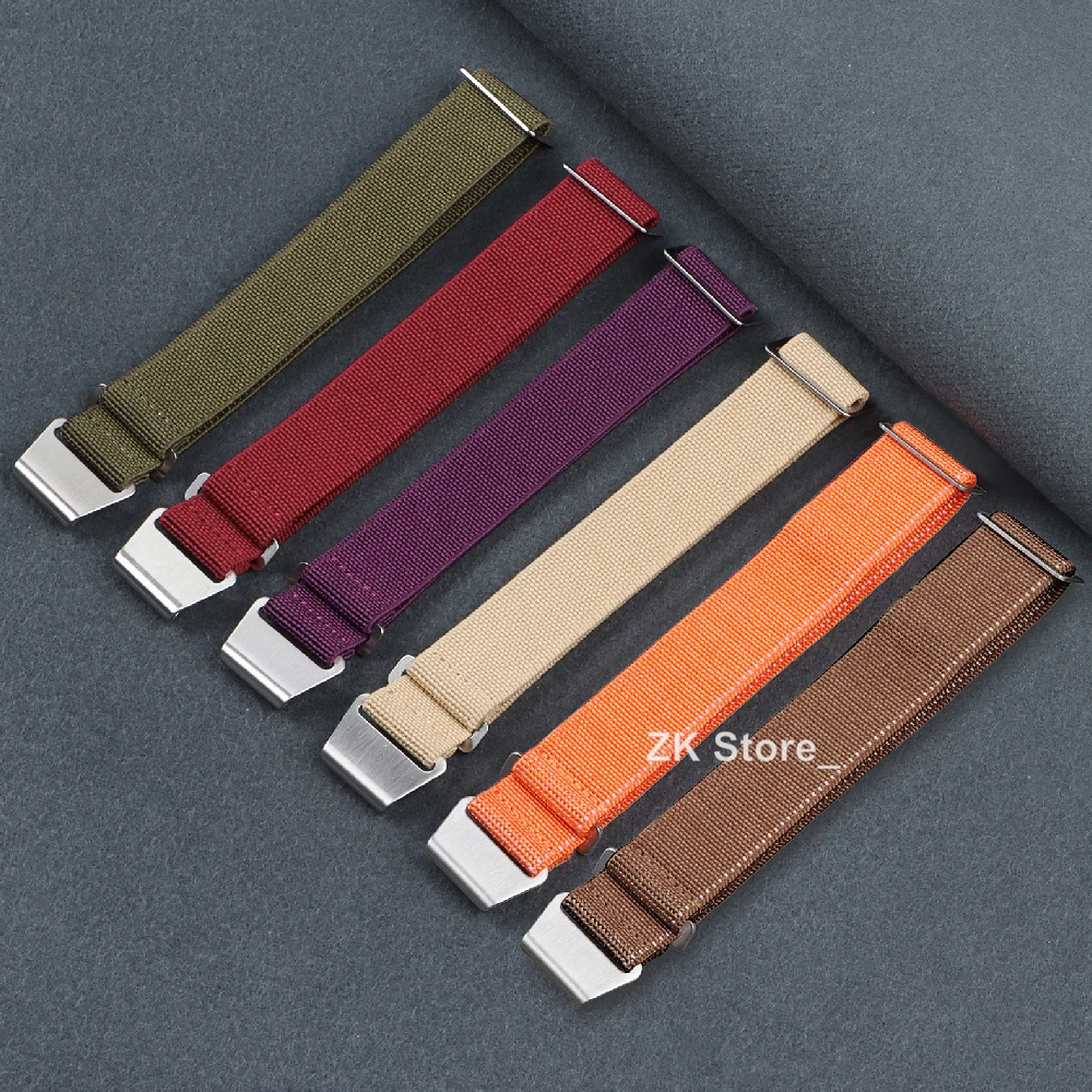 Versatile Nylon Braided Watch Band Elastic Strap - Sport Bracelet