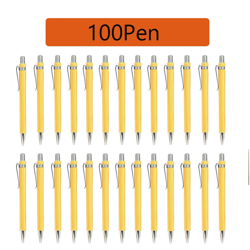 

100PCS Cute Gel Pen Creative Bamboo Press Stationery