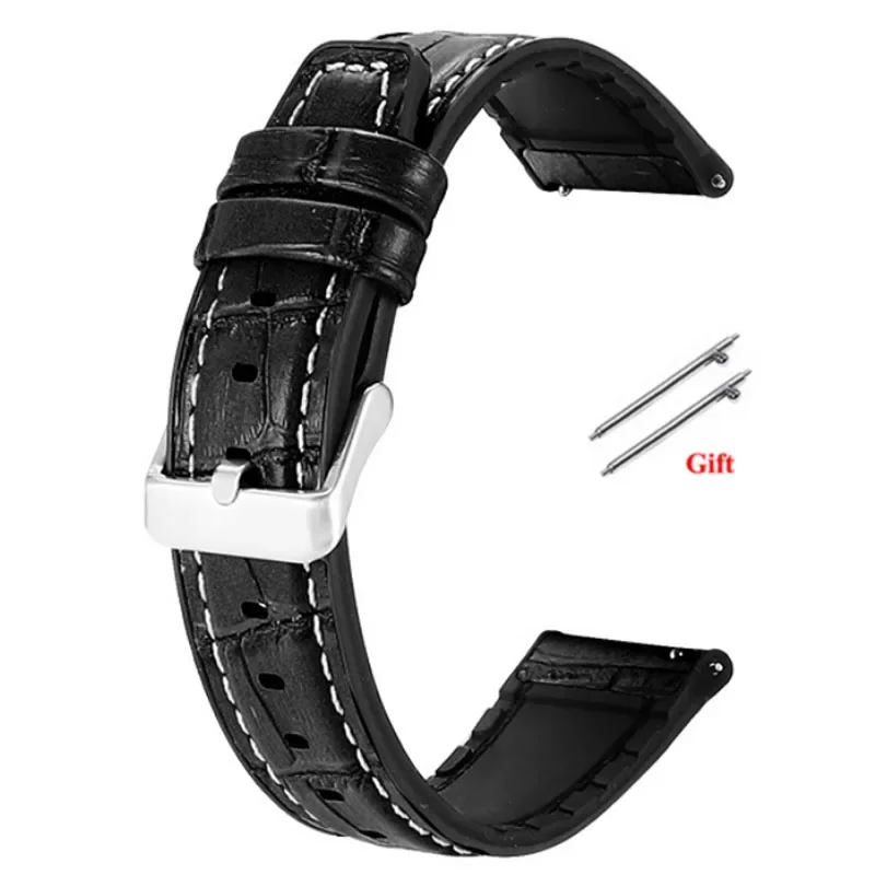 Premium Leather Watch Band - Quick Release, Waterproof