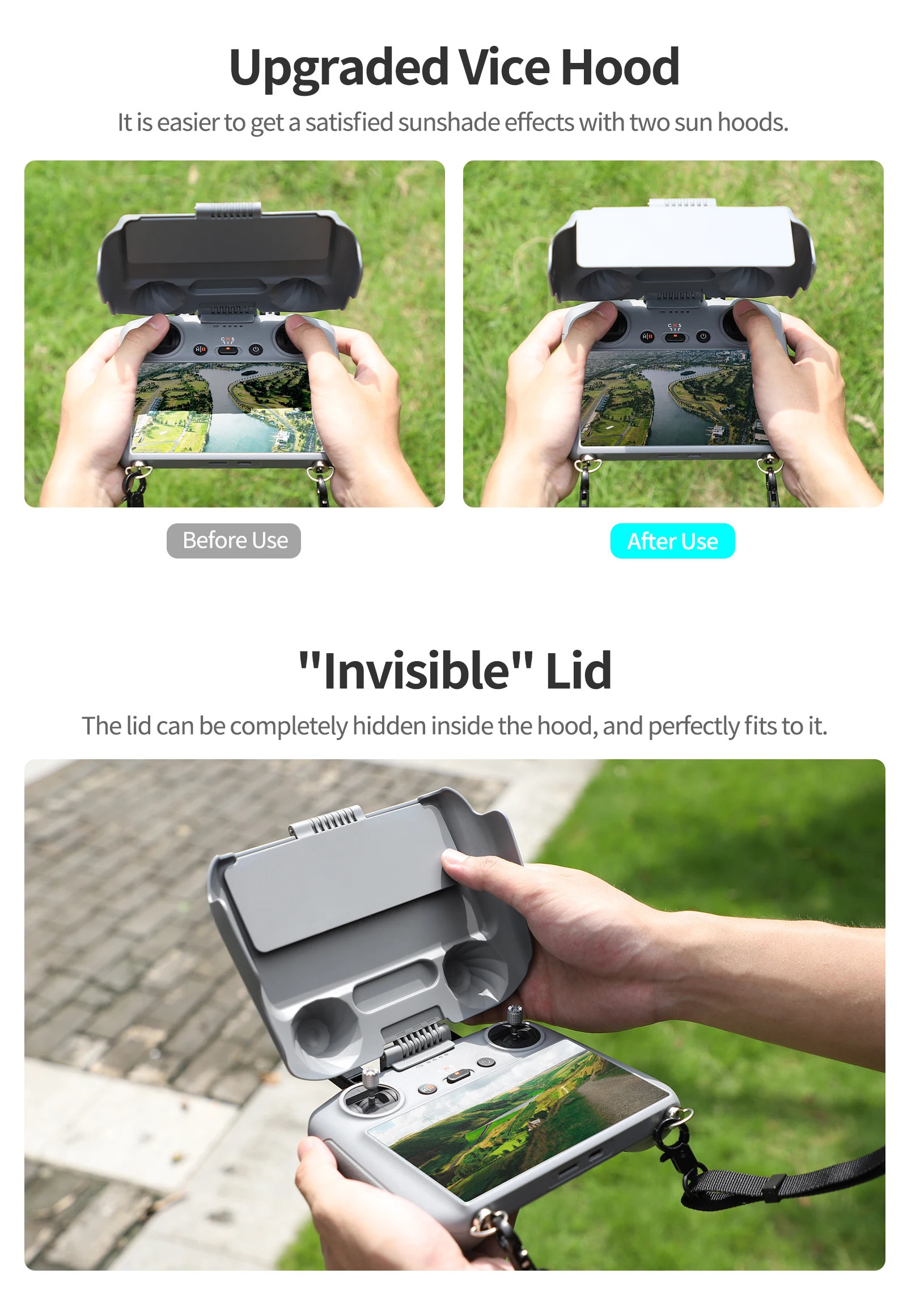 DJI 　RCリモコン　サンシェード 、アンテナ、ジョイスティック付 DJI RCリモコン サンシェード 、アンテナ、ジョイスティック付