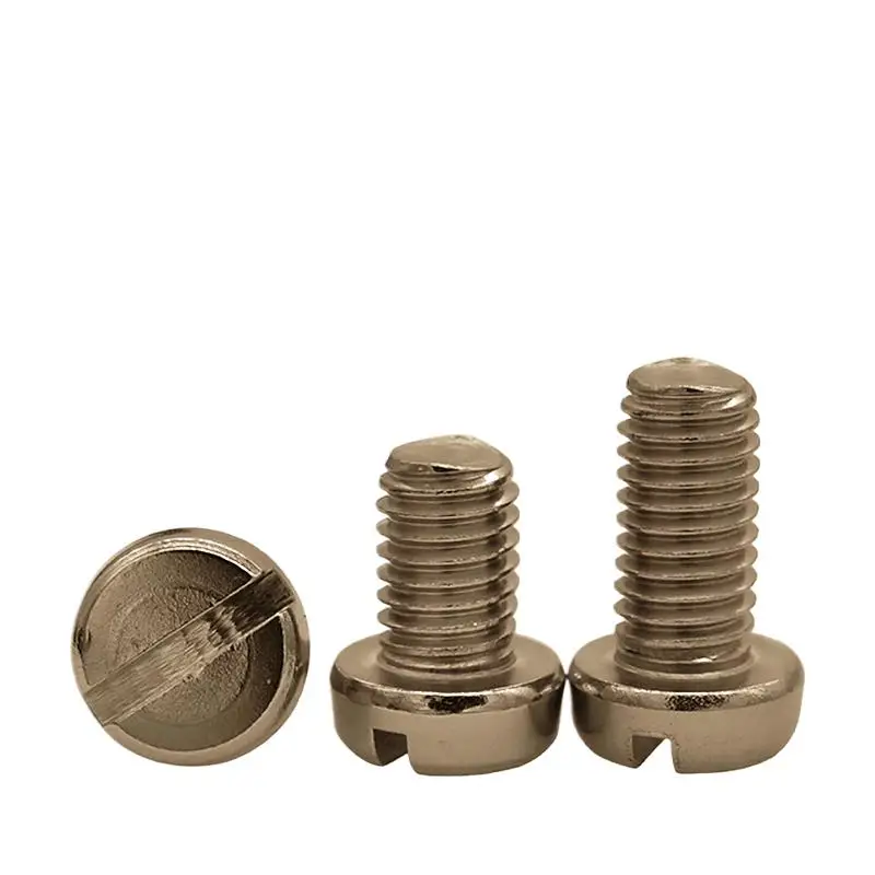 

50pcs Pure Titanium M1.4*L GR2 Round Head Screw Cup Cylindrical Head Slotted Small Screw Anticorrosion Antirust M1.4*2/3/4-12