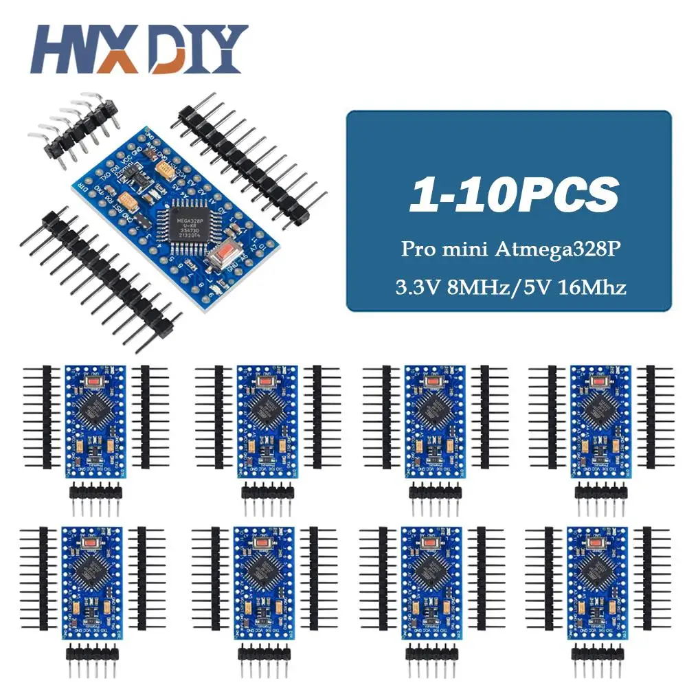 1-10 Pz Pro Mini Atmega328P Pro Mini 328 Mini Atmega328 3.3V 8Mhz 5V 16Mhz Per Arduino Compatibile Nano Cp2102 Ft232Rl