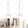 Transparent Paper Towel Holder Countertop Acrylic Tissue Stand Holder Storage Rack for Bathroom Kitchen Space Saving 3