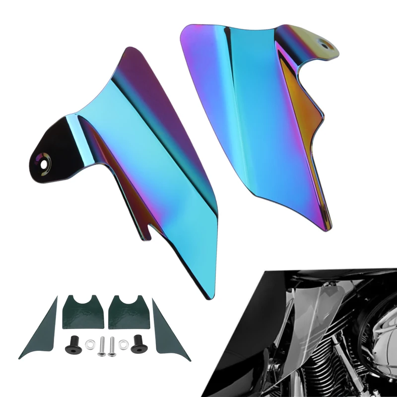 Colorful Motorcycle Air Heat Deflector Saddle Shield For Harley Touring Electra Glide Road Glide Road King Street Glide 97-07