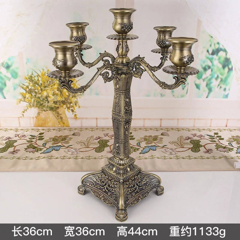 

Подсвечники из цинкового сплава с 5 ручками, подсвечники для свадебной вечеринки, подсвечники для украшения стола