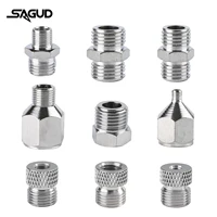 SAUGD 9PCS/Set Airbrush Adaptor Fitting Accessories Replacement Kit Coupling Connector Tool For Compressor and Air Brush Hose 1