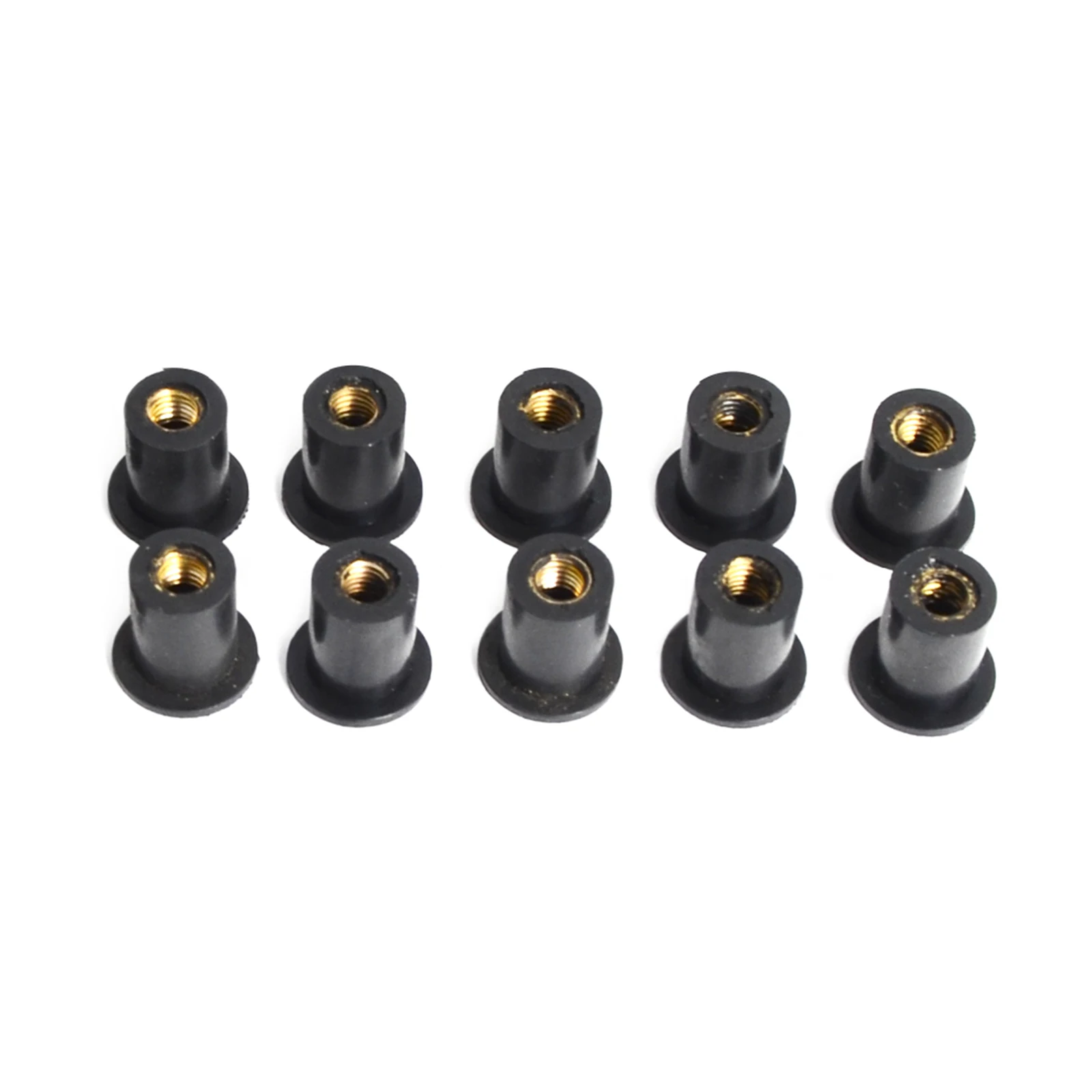 M4 M5 M6 Motorcycle Windshield Screws Bolts Nut 10/20/50/100pcs Metric Rubber Well Nuts Fastener