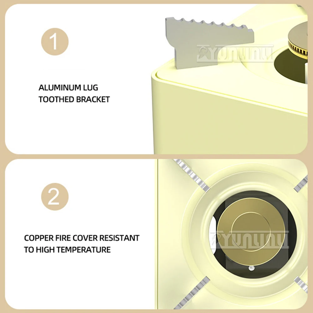 Outdoor Grill Stove Portable Single Gas Stove Camping Tool Outdoor Windproof Camping Stove 6