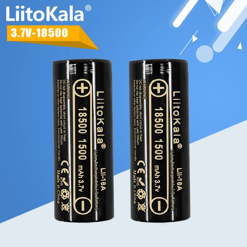 1-24pcsLiitoKalaLii-18A185001500mAhrechargeableBattery18500battery3.7VForlashlightWholesaleSafeLi-Ion-AliExpress