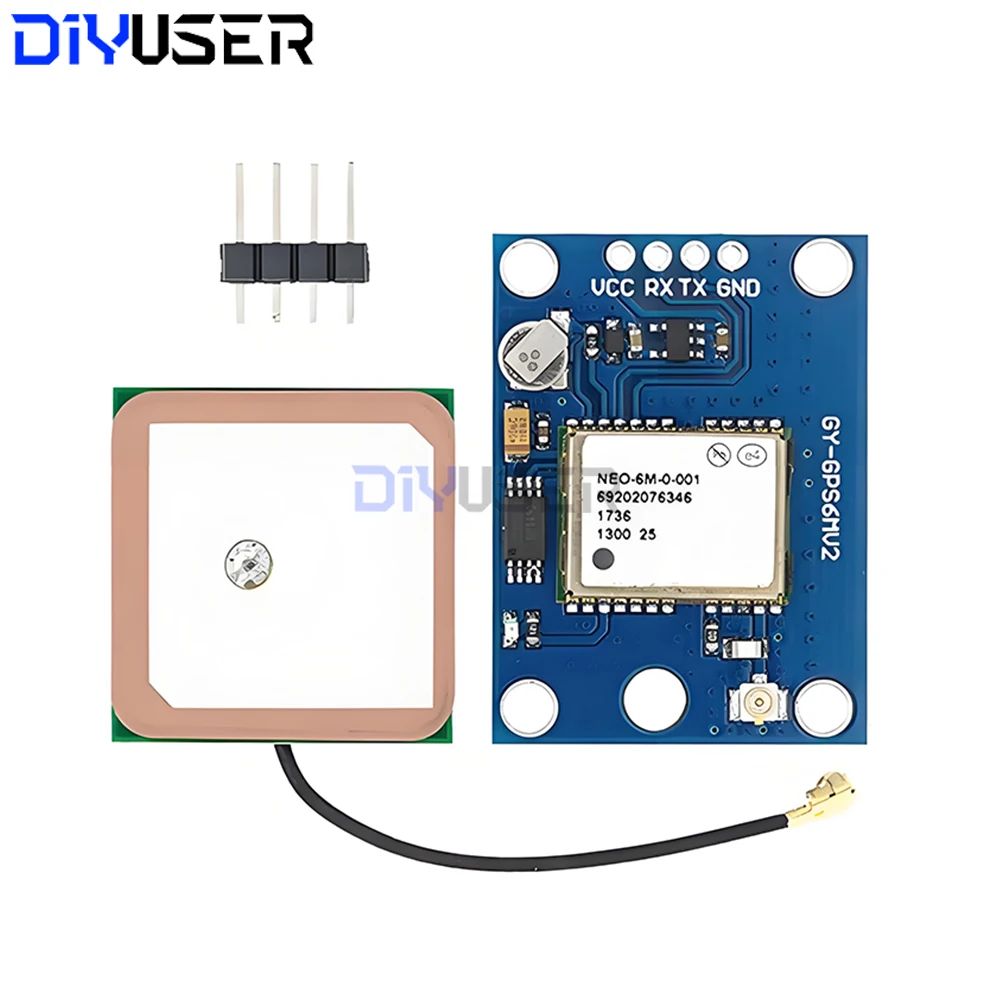 Module GPS NEO-6M GY-GPS6MV2 avec Antenne Céramique - Éclairage Sécurité
