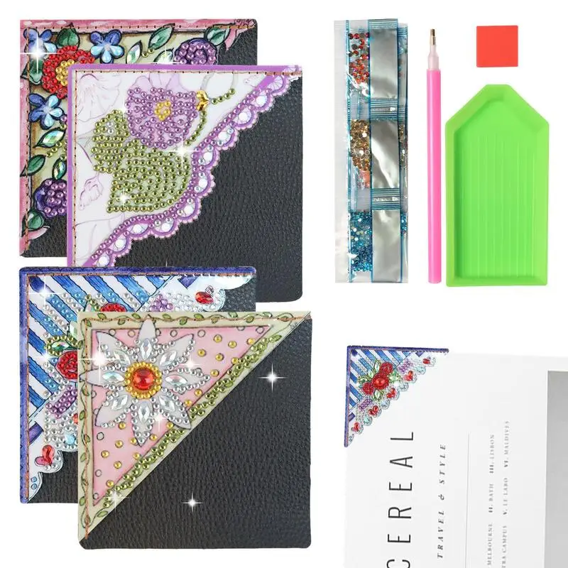 

Gem Art Bookmark Kits Gem Art Corner Bookmarks Handmade Gem Art Corner Bookmarks Bookmark Making Kit Art Crafts For Kids Adults