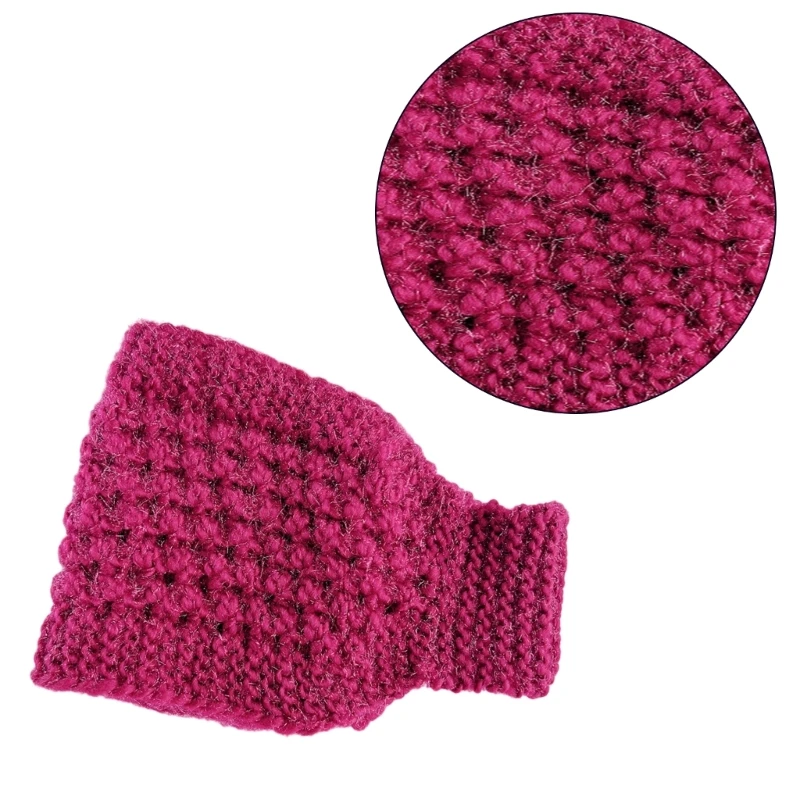 Winter Wide Headband for Woman Thick Knit Hairband Earmuffs Headband/Neck Warmer