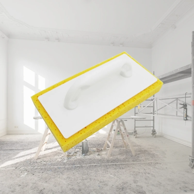 Concrete Tile Caulking Trowel Masonry Hand Builders Masons Sponge Trowel Plastering Bucket Cleaning Grout Float
