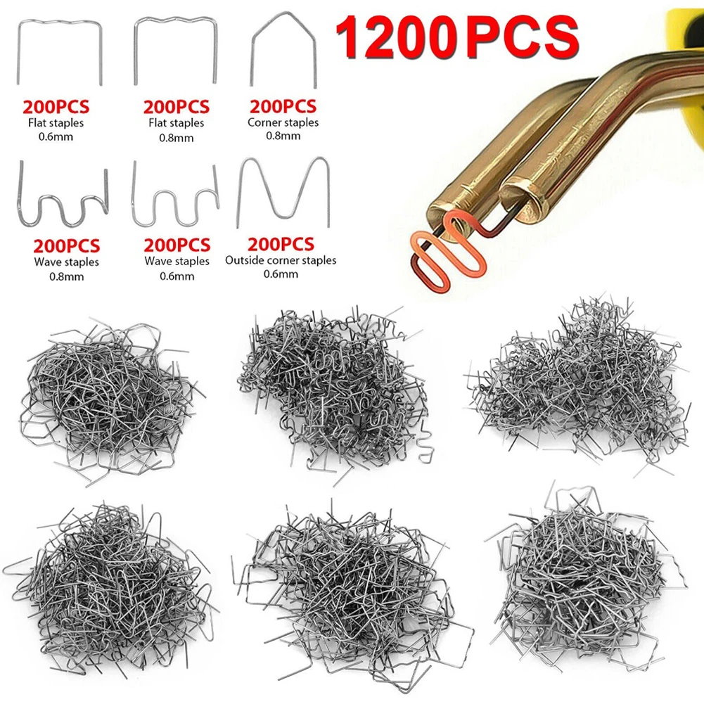 1200pcs Hot Stapler Staples For Plastic Welder Automotive Plastic Repair Machine Welding Wire Car Bumper Repair Welding Machine