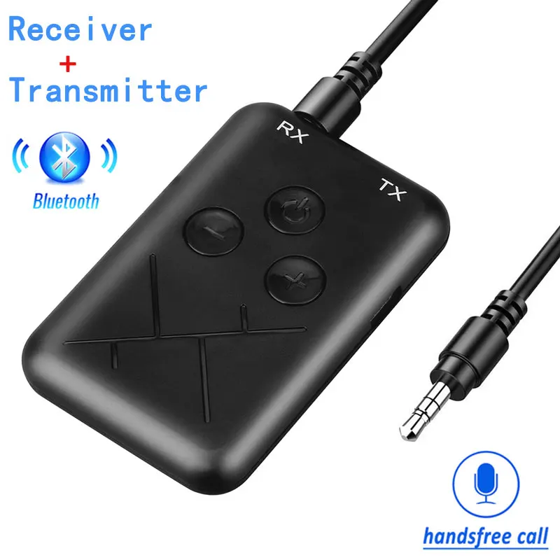 Bluetooth Receiver Transmitter 2 in 1 Stereo APTX Wireless Aux Audio Receiver 3.5mm Jack RCA Car Adapter for TV PC BT 5.0, 4.2