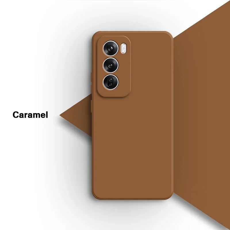 Camera Protection Liquid Silicone Phone Case with Soft Flocking Lining
