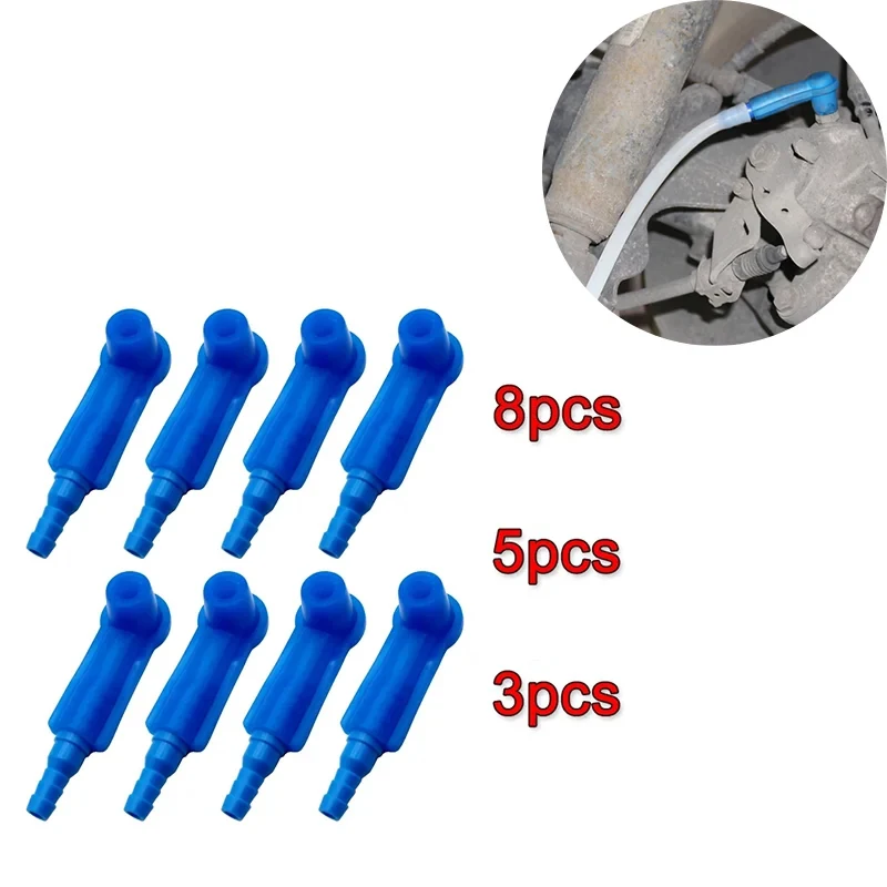 Brake Bleeder Kit 8/5/3pcs Oil Pumping Pipe Car Brake Fluid Quick Connector Motorcycle Car Brake Bleeder Joint Connector Tool Accessories brake bleeder kit brake fluid bleeder