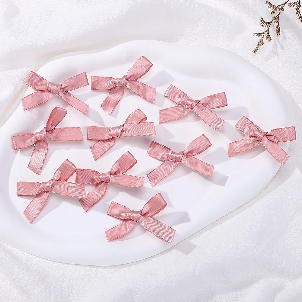 Children's Colorful Mini Hair Bow Clips - Pack of 10