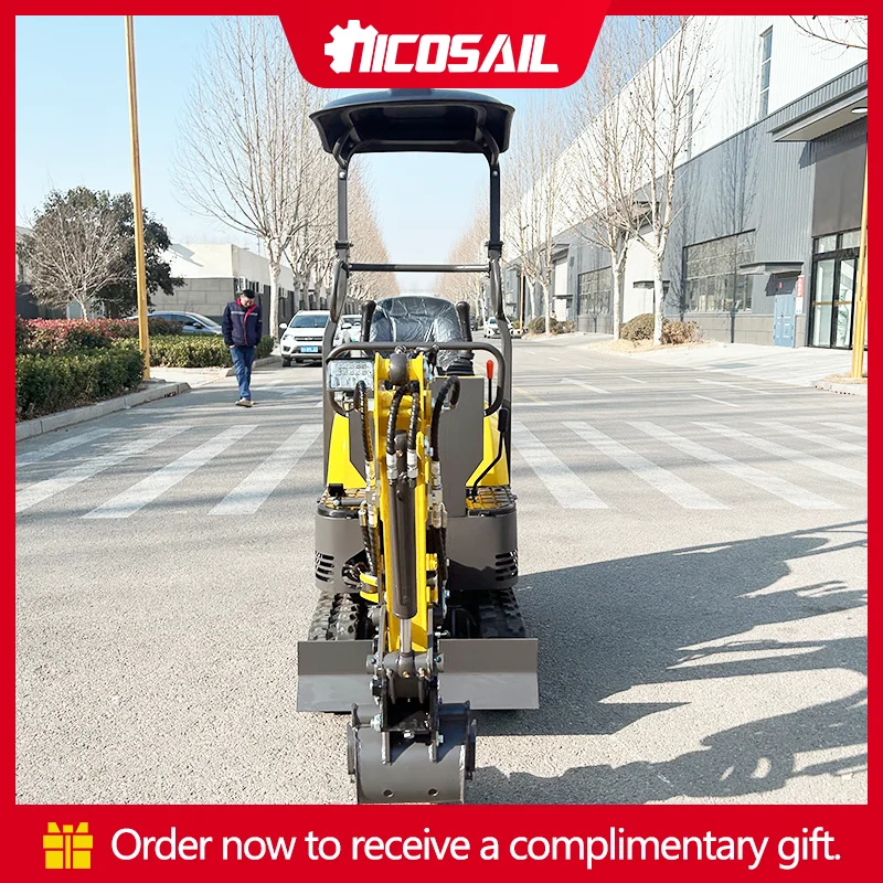 Garden Lawn Mini Digger OKW08 150mm Wide Tracks for Gentle Turf ...