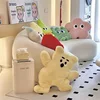 Soft Animal Plush Cushion Cute Stuffed Toy Hugging Pillow 3D Flower Bear Cat Pig 1