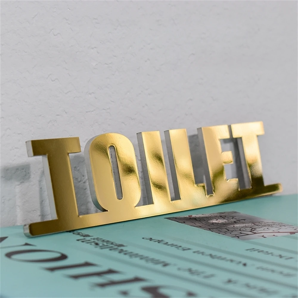 Metal Gold Arrows Signage Sticker
