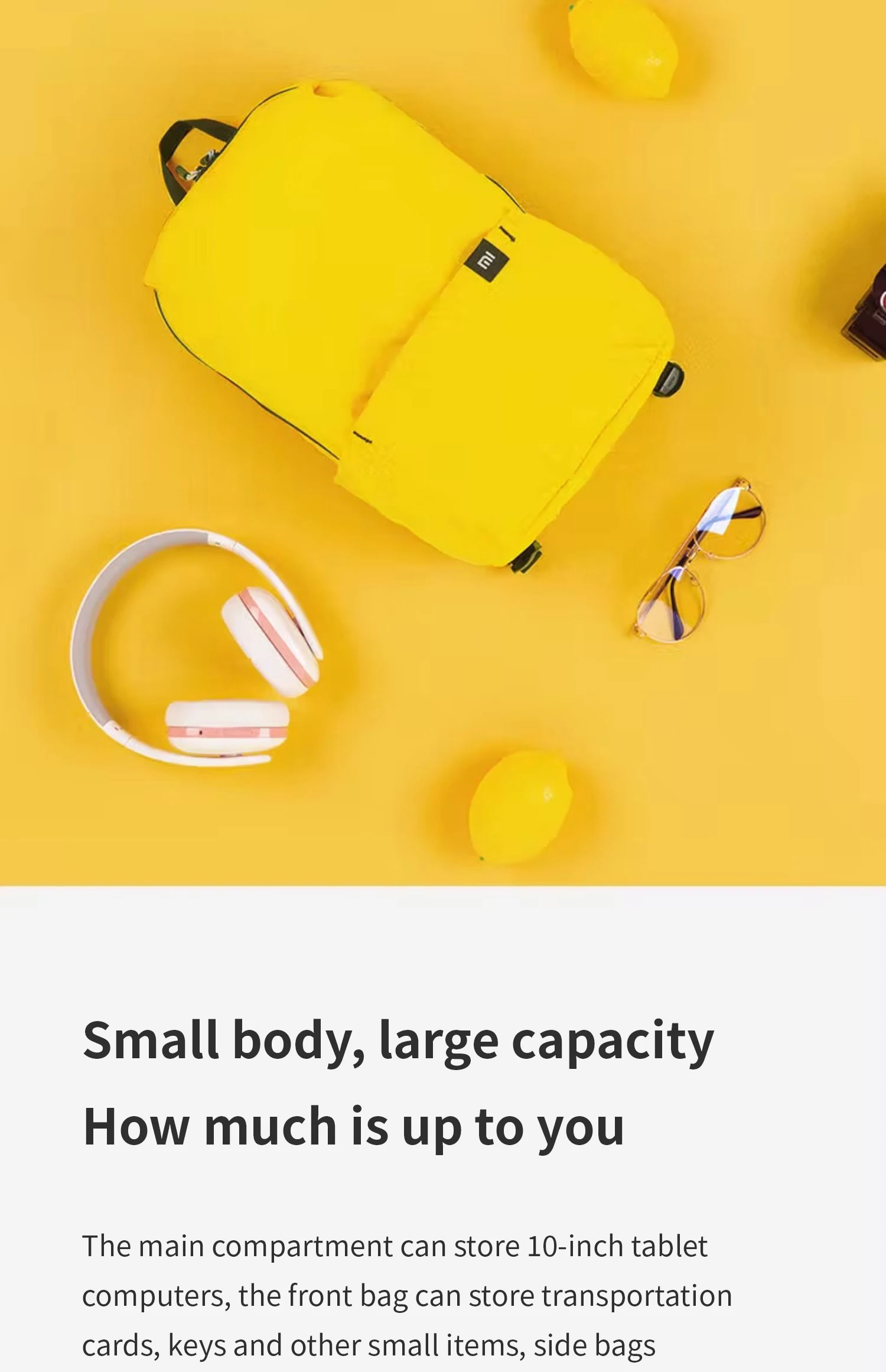 Blue Backpack Detail