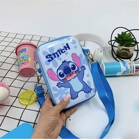 Disney Lilo&Stitch Kids bag Cartoon Mickey Minnie Diagonal Cross bag Fashion Accessory bag Bag Boy Girl Kindergarten Coin Bag 3