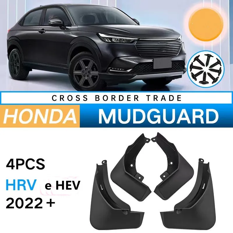 

For Honda VEZEL HRV 2021 2022 Accessories Car Mudguards Mud Flap Flaps Tire Splash Guards Fender Mud Guard Protector