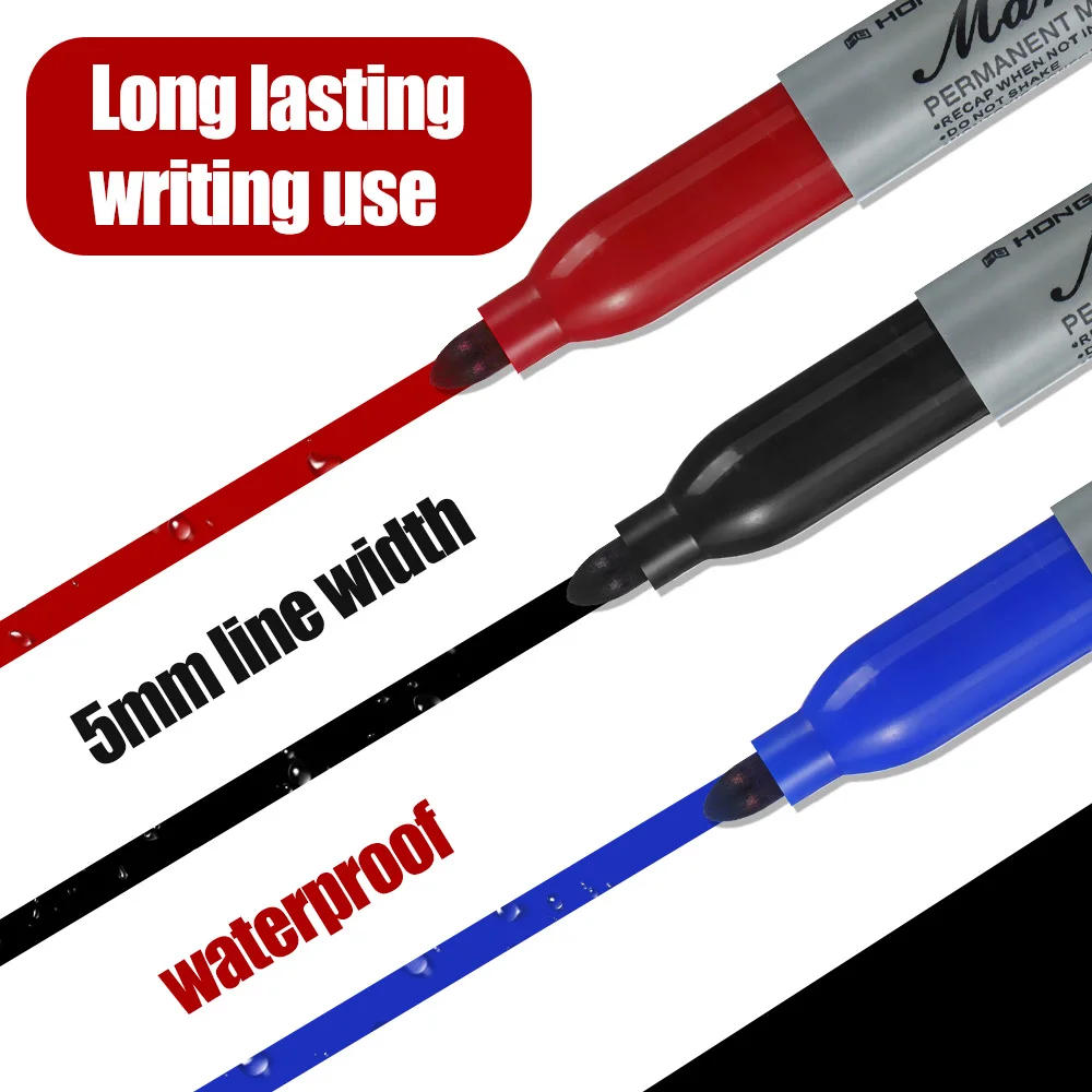 Multi-Pack Fine Tip Permanent Paint Markers - Waterproof & Quick Drying