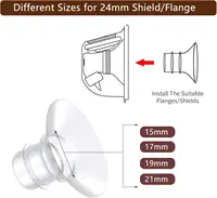 Flange Inserts 13/15/17/19/21mm,Compatible with S9/S10/S12 etc 24mm Wearable Breast Pump,Breast Pump Flange Insert 2