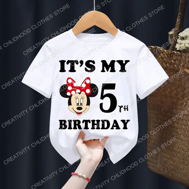 Mickey Minnie Children T-Shirt Disney Birthday T-Shirt
