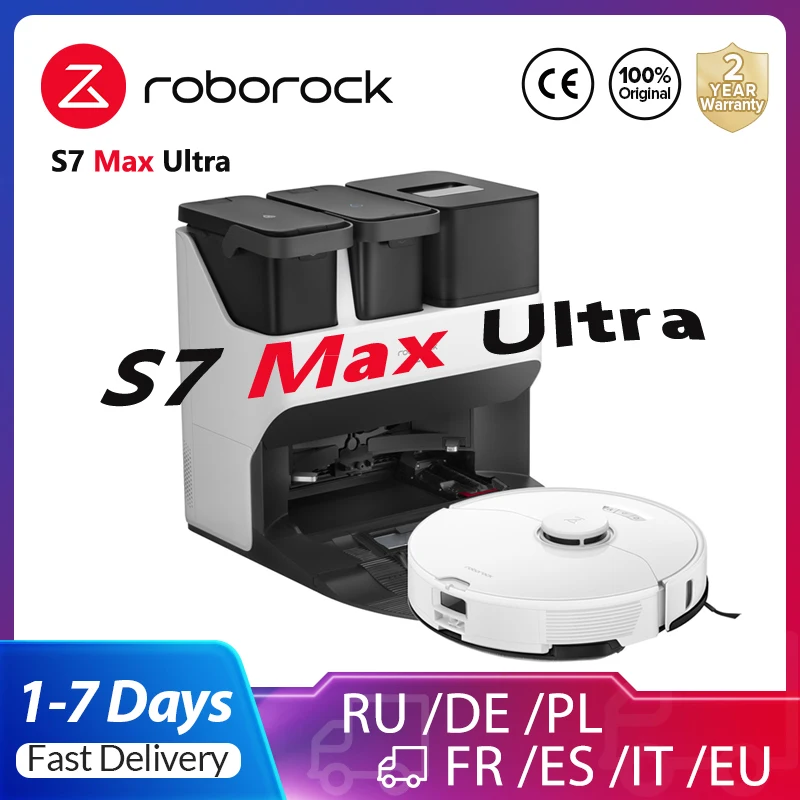 Roborock S7 Pro Ultra Robot Aspirador y Fregasuelos 5100 Pa con