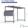 Home Office Work Desk with Headphone Hook, Small Office Desk Study Writing Table 3
