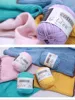 1Pcs 50g Natural 100% Cotton Soft Baby Knitting Yarn Anti-Pilling for Hand Knitting Crochet Yarn 6