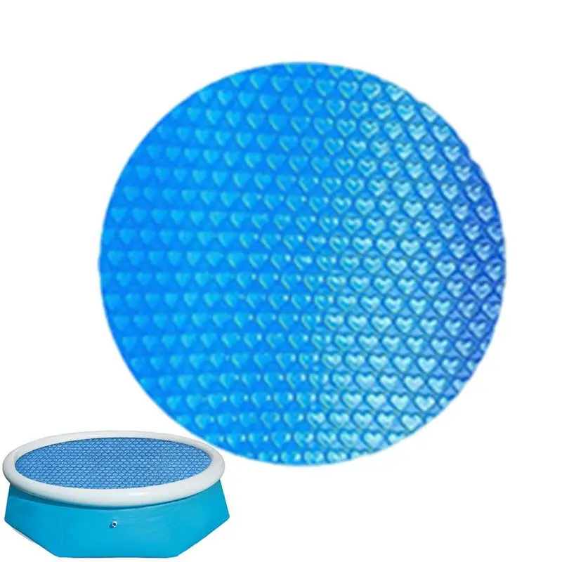 

Pool Protection Cover Round Swimming Pool Cover Dustproof Inground Swimming Pool Protector Waterproof Solar Swim Pool Cover