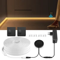 Smart Dual Sensors PIR Motion Sensor Switch DC 24V Neon Light LED Strip 2m 5m 10m for Bathroom Bedroom Stair Night Lamp