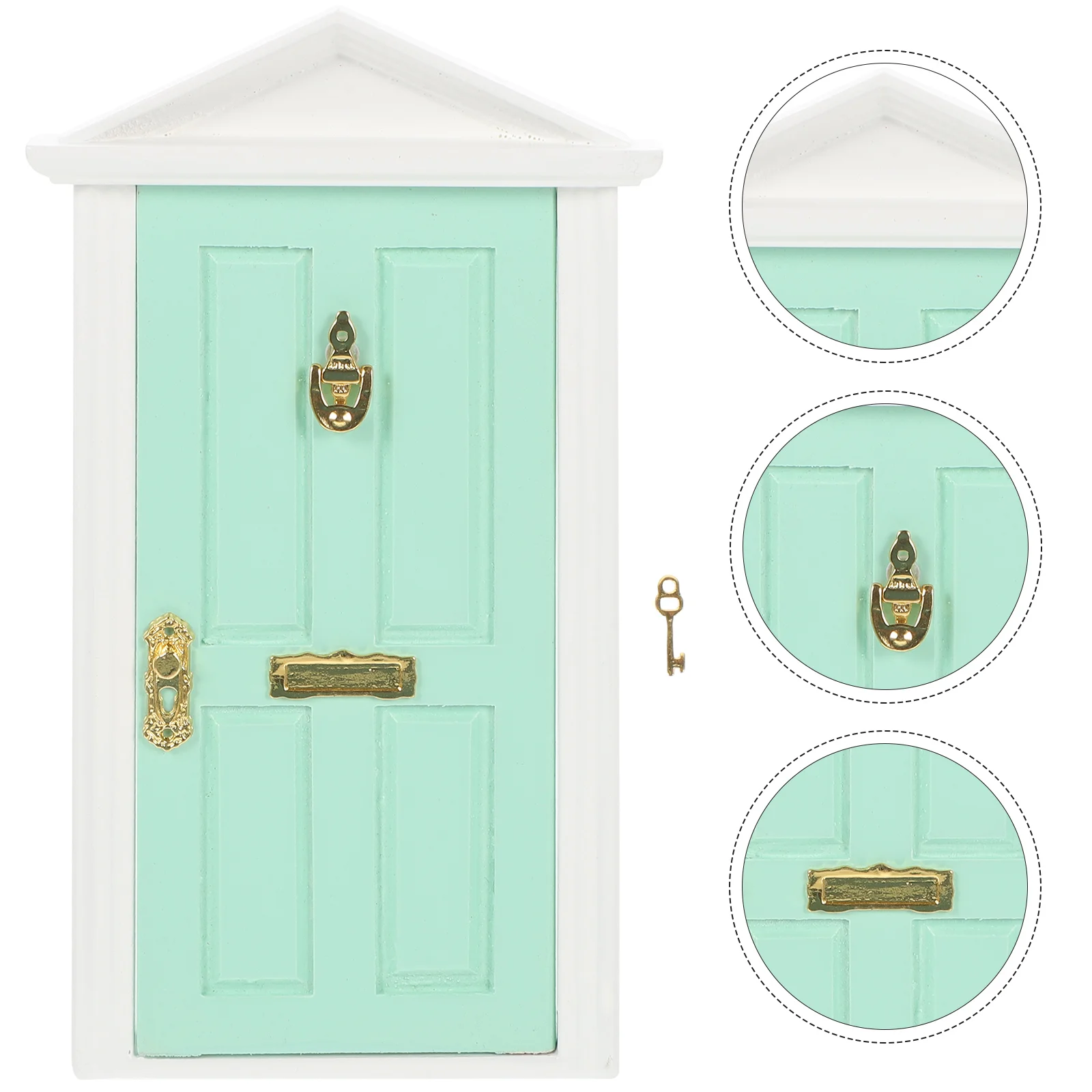 

Mini Wooden Doors Windows Home Decoration Tiny House Ornaments Miniature Girl Adorn