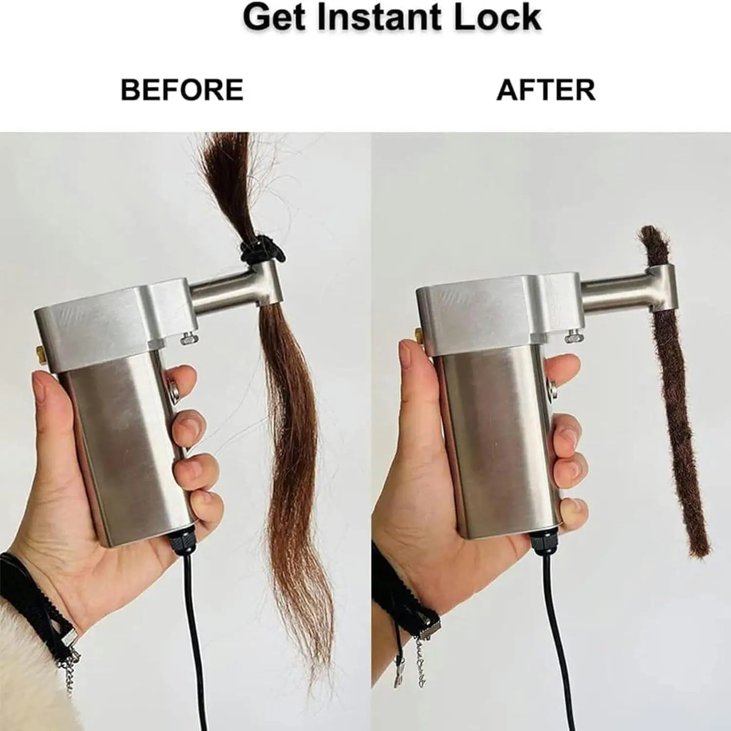 Dreadlock Crochet Braids Hair Making Machine with 20 Automatic Needles - Electric Portable DIY Dreadlocks Maker for Extensions 2