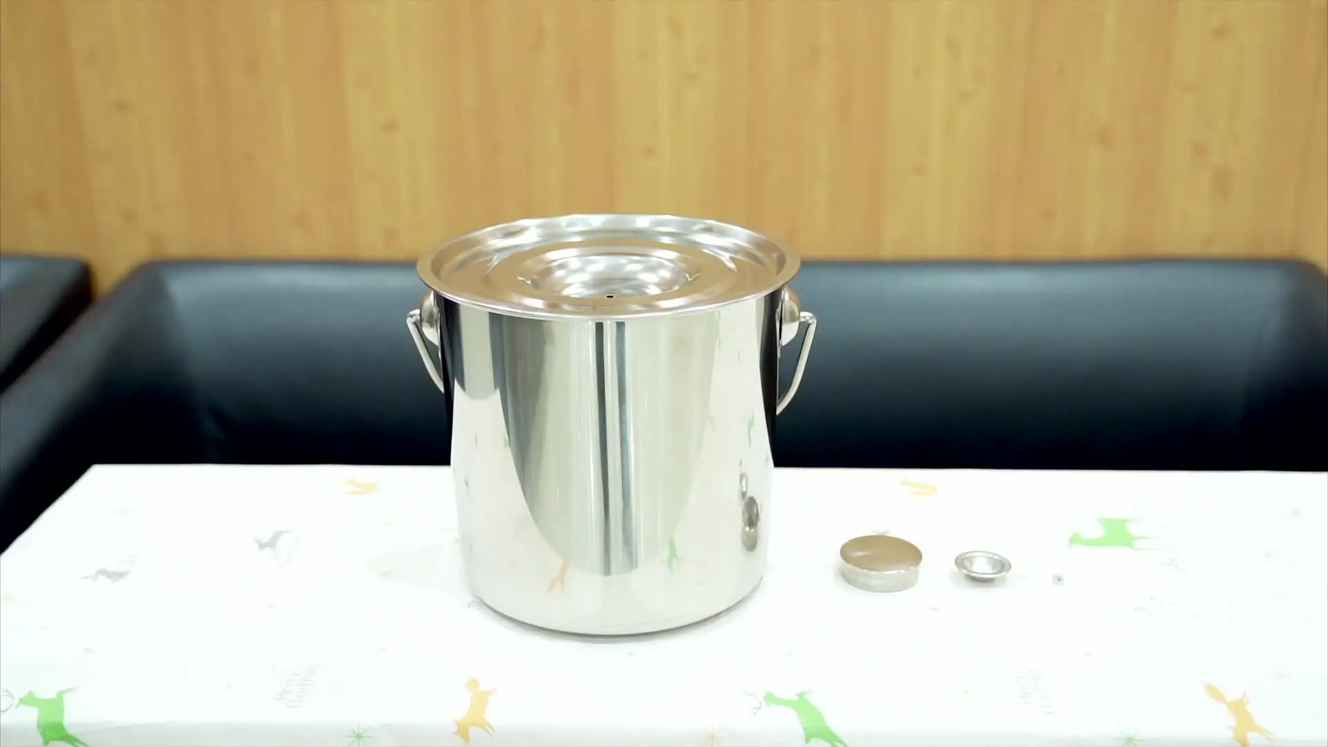 Secchio in acciaio inossidabile I Secchiello per champagne ispessito I Secchiello per isolamento I Secchi per bevande I Secchio per bevande per feste/casa/bar Secchiello refrigerante (Oro 2 litri
