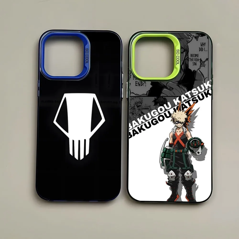 My Hero Academia Bakugo Katsuki Custodia Per Telefono Trendy Brand Color Silver Trendy Phone Case Per Iphone 15 14 13 12 Pro Max 11 2023