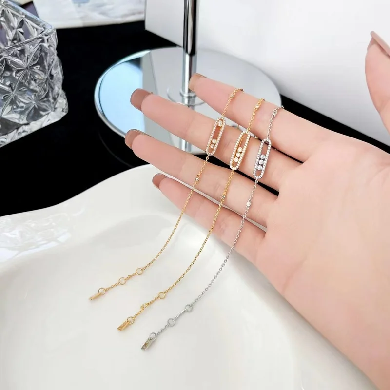 

New trend mobile zircon bracelet original high quality logo exquisite fashion women's holiday jewelry gift