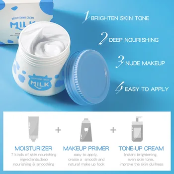 LAIKOU Milk Cream ​Refreshing Facial Cream Nourishing Moisturizing Creams Hydrating Skin Care Korean Cosmetics - Thumbnail 2