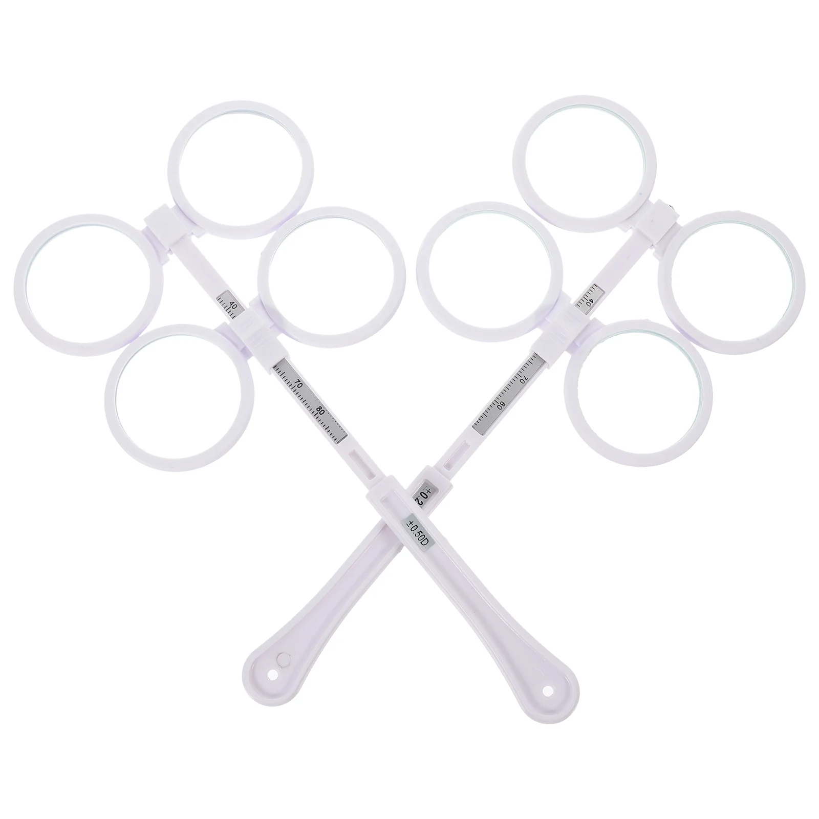 

2 Pcs Glasses Equipment Accessories The Effect Flipper for Optometry Optical Portapotty Test Myopia