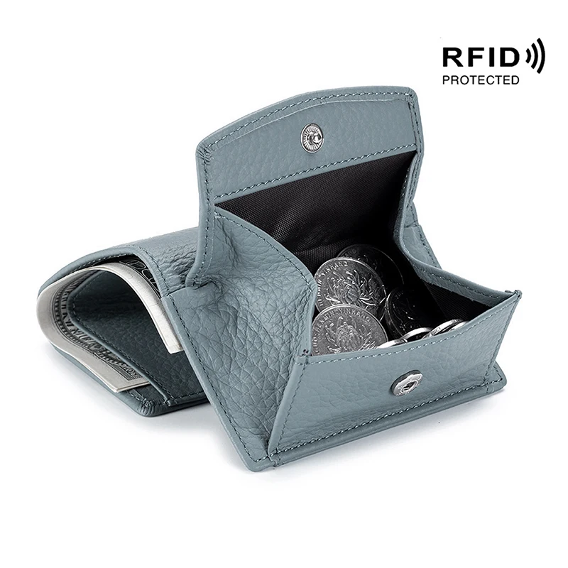 

New Women PU Leather Purses Female Wallets Lady Small Coin Pocket Rfid Card Holder Mini Money Bag Portable Clutch Coin Bag