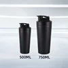 500/750ml Stainless Steel Protein Powder Shaker Bottle Leak Proof Water Bottle for Gym Fitness Sport Whey Shakes Cup 5