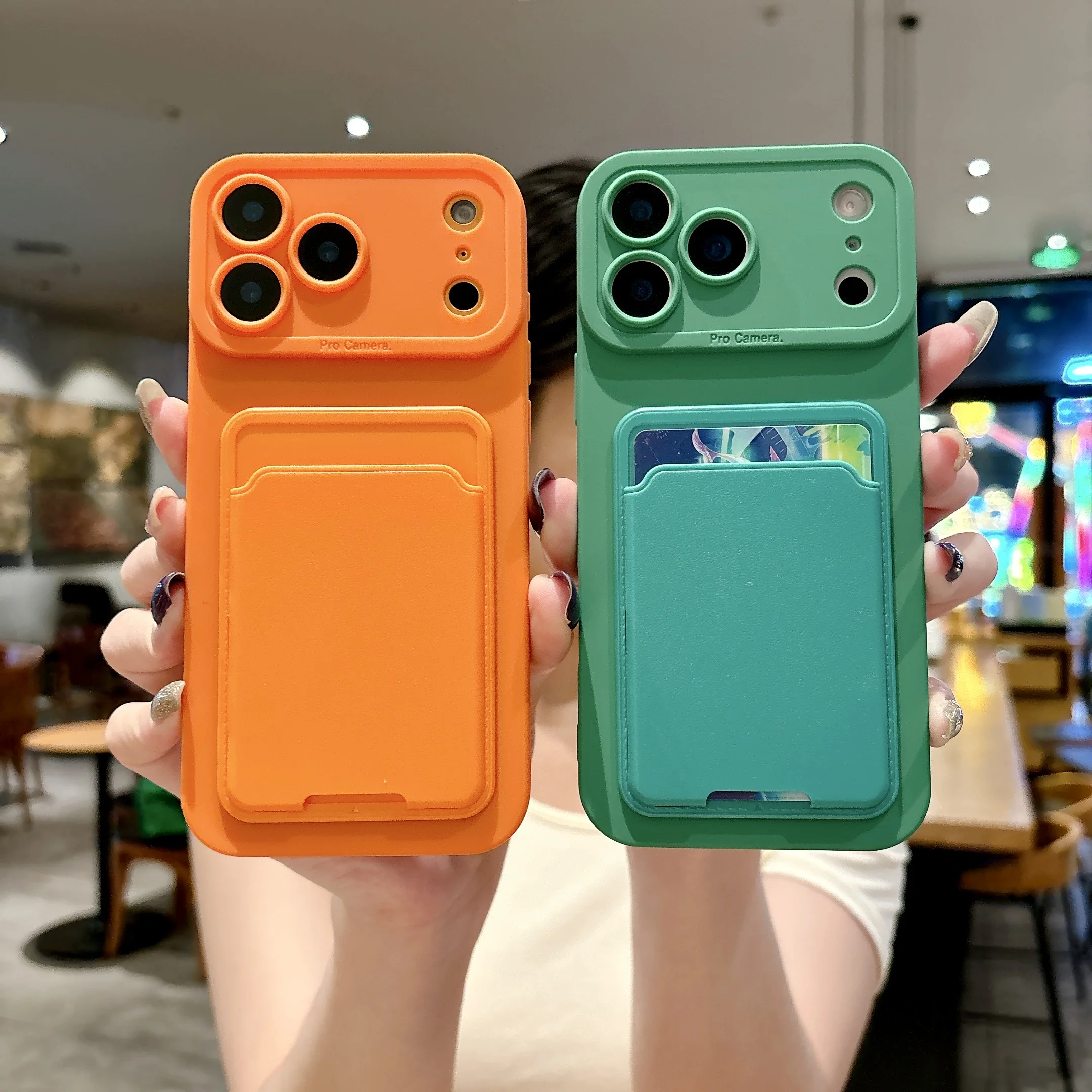 Universal Phone Case with Card Slot Holder and Pocket – Sleek and Functional Design