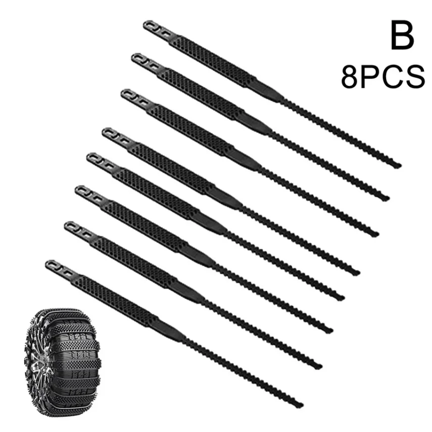 8Pcs Chain Auto Winter Tire Wheels Chains Anti Skid Chains For Car Truck SUV Winter Car Tires Accessories