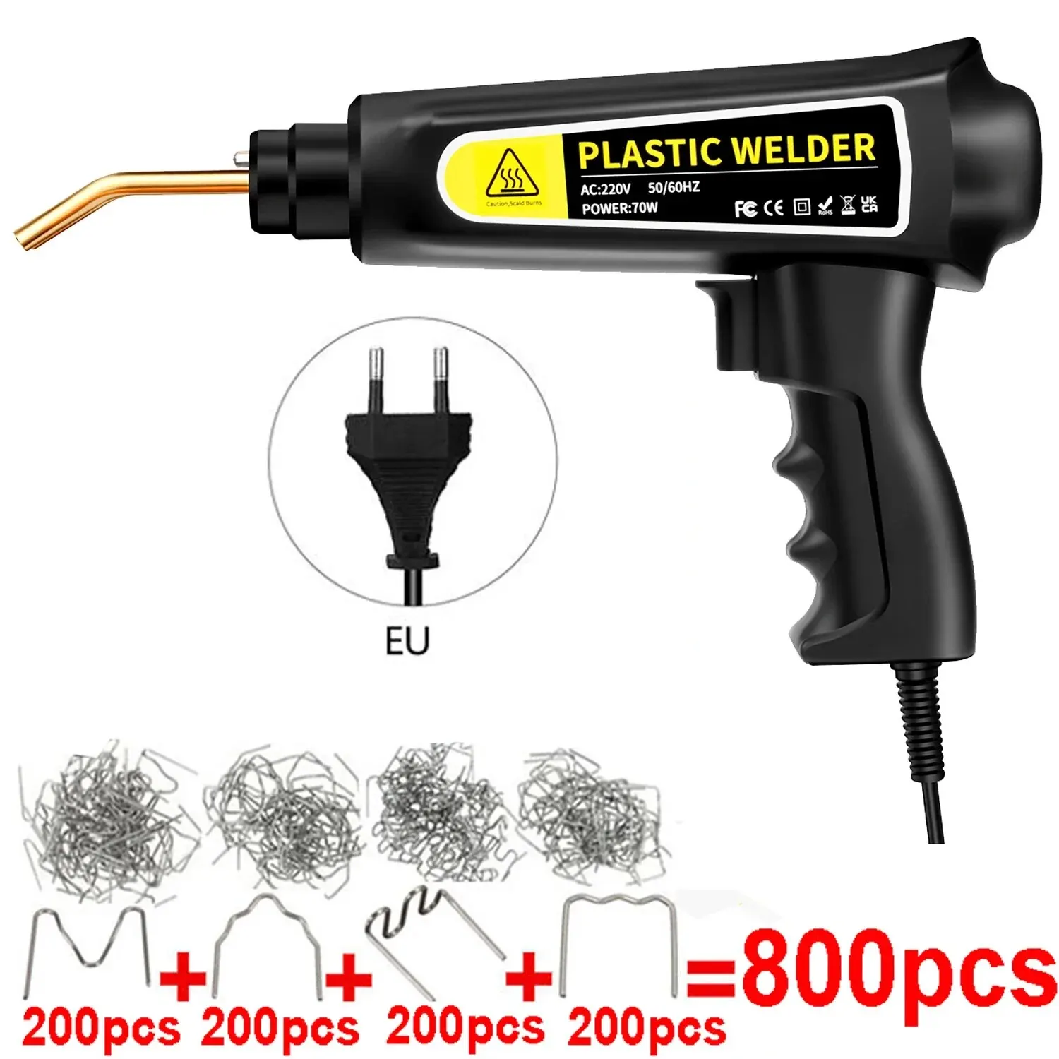 Heat Gun Plastic Welder & Bumper Repair Kit