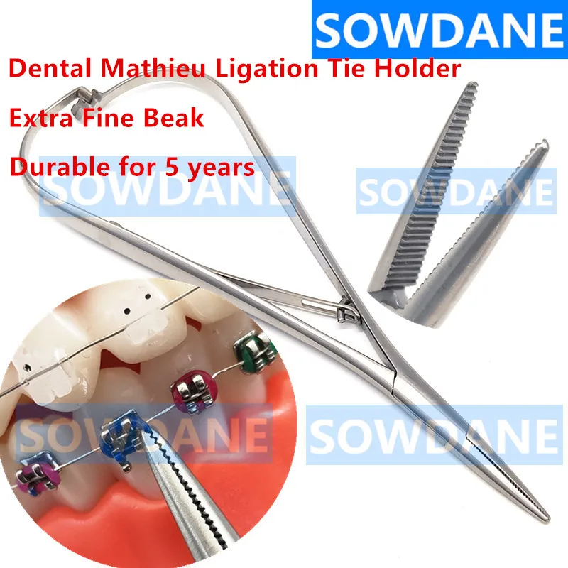 Pince à Ligature En Acier Inox Pour Orthodontie Dentaire - Outil De Labo 14cm